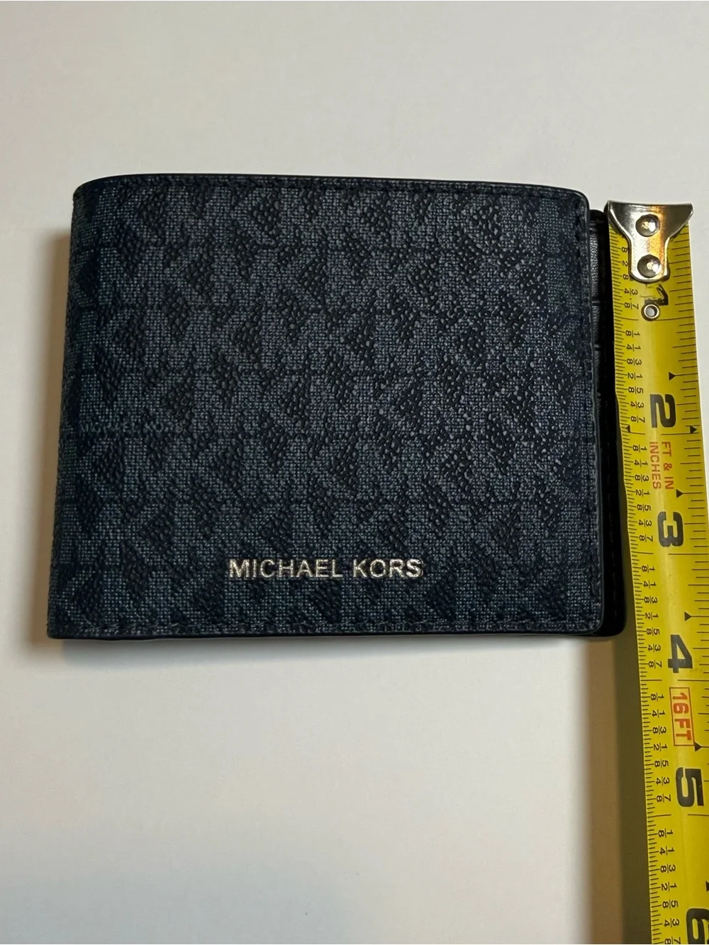 Michael Kors Cooper Logo Billfold Wallet with Removable Passcase Navy